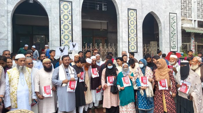 ফেনীতে ১০ দলীয় জোট নেতৃবৃন্দের সাথে ঈগল প্রতীকের নির্বাচনী প্রচারণা।