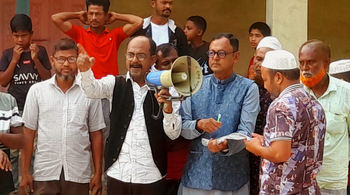 সুনামগঞ্জের ধর্মপাশায় আশ্রয় কেন্দ্র নির্মান প্রকল্পটি অব্যহত রাখতে এলাকা বাসির বিক্ষোভ মিছিল ও প্রতিবাদ সভা