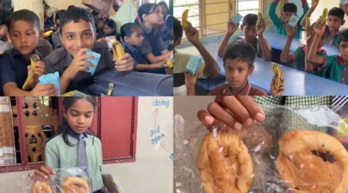 কুলাউড়ায় স্কুল ফিডিংয়ে নিম্ন মানের খাদ্য বিতরণের অভিযোগ